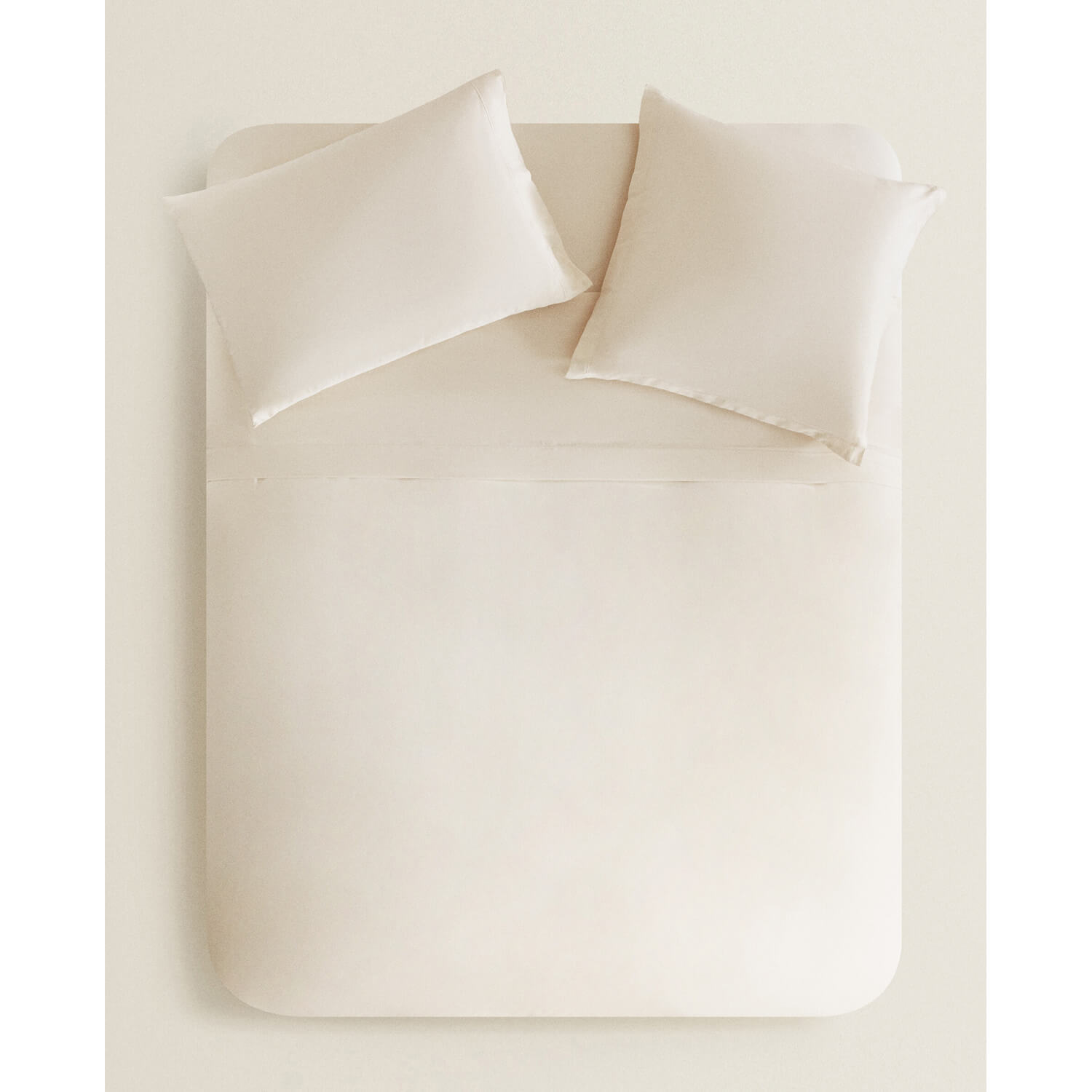 

Пододеяльник Zara Home Sateen Duvet, 300 нитей, экрю