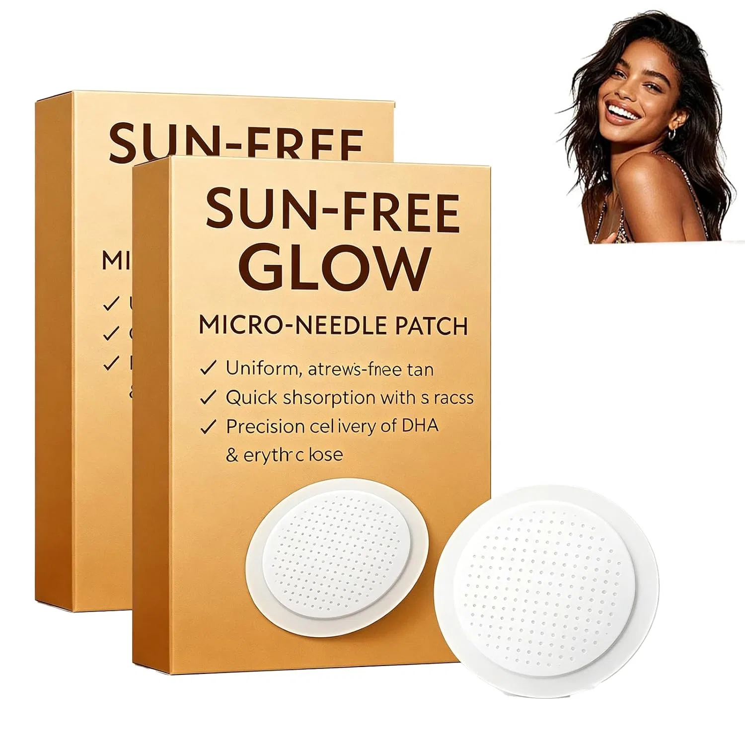 Самозагар патч Sun Free Glow Nano Microneedle, RUTYAUB, 2 шт, 10 г