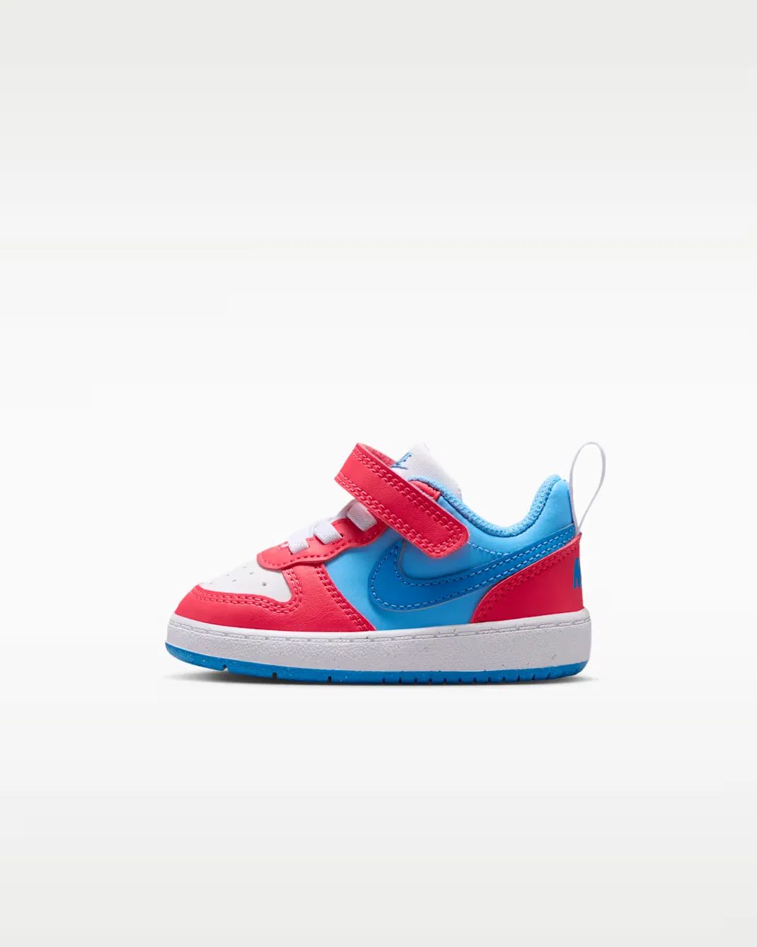 Детская/подростковая обувь Nike Court Borough Low Recraft, Fusion Red/Football Blue/White/Energy