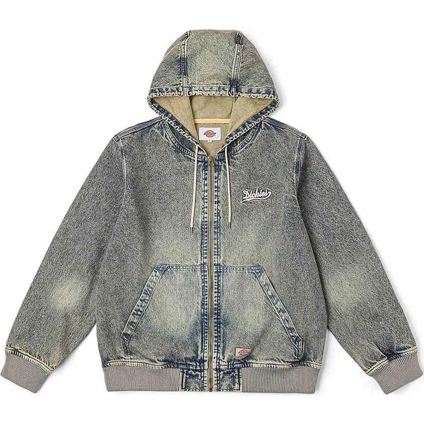 Детская джинсовая куртка с капюшоном Dickies, Dyed Denim