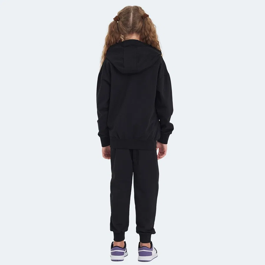 Детский спортивный костюм с капюшоном и молнией Slazenger Local, Черный — фото 2