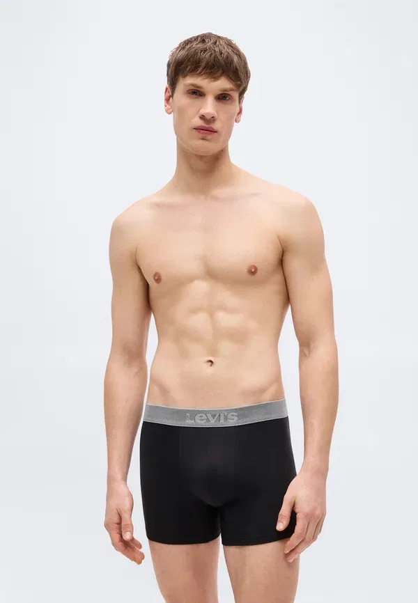 Мужские трусы-боксеры, комплект из 4 штук Levi'S, черный/красный — фото 3