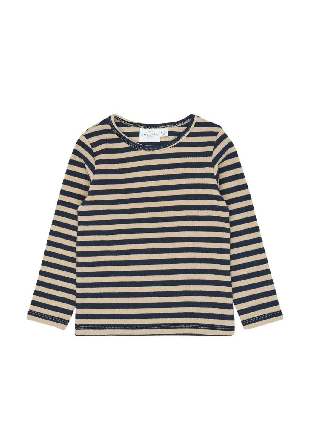 Унисекс - футболка с длинными рукавами The New Siblings, Navy Blazer Striped — фото 3