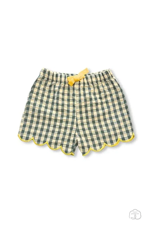 Детские шорты для девочек с поясом Joriens Little, Green