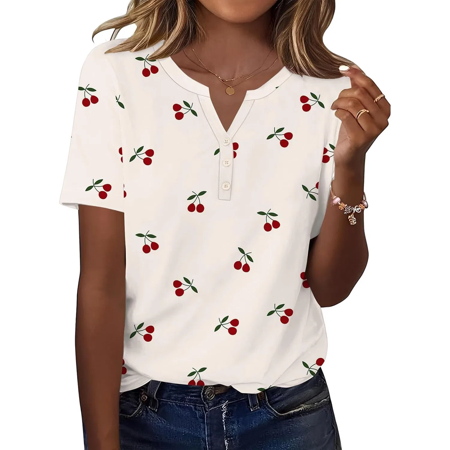 Женская хлопковая футболка Classic Soft Basic, Multicolour-l