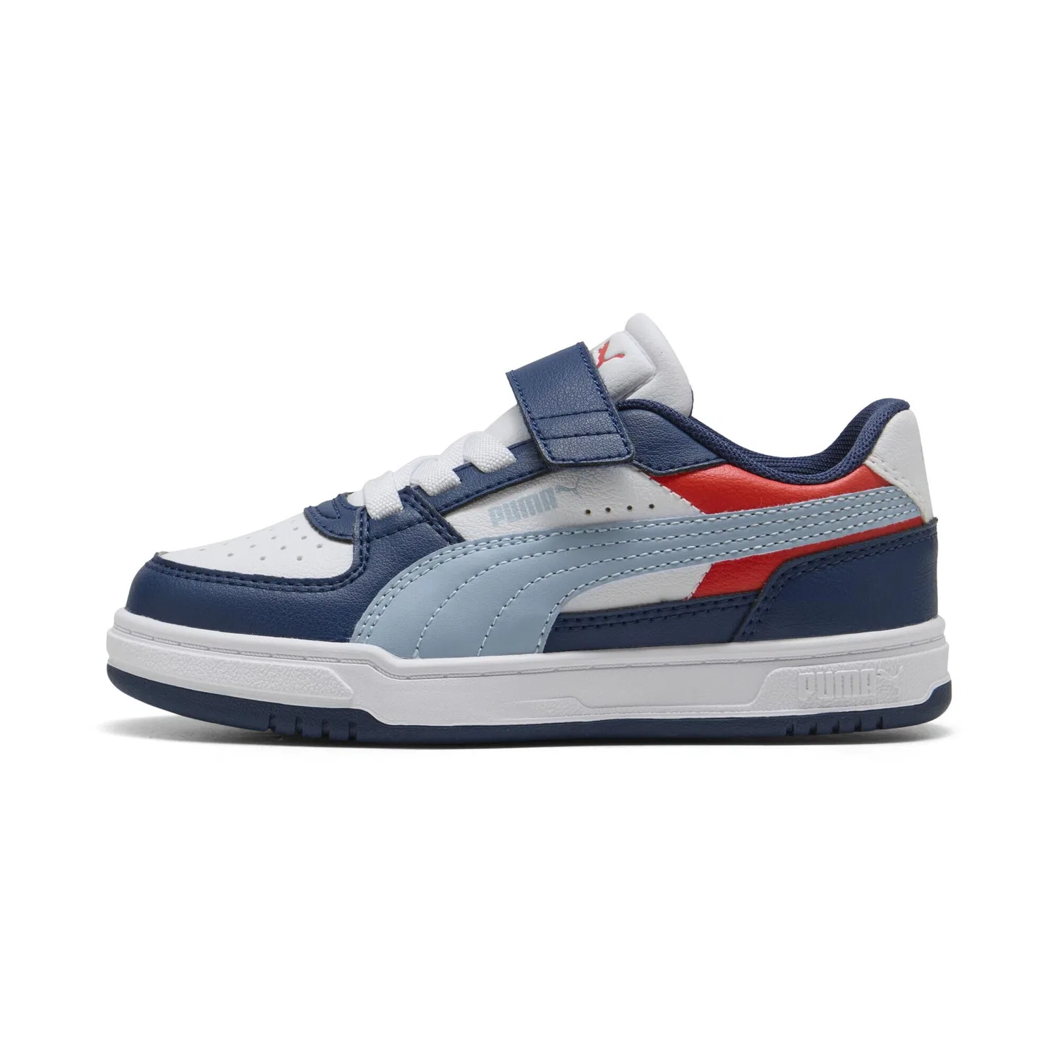 Детские кроссовки для мальчиков с красочным принтом PUMA, Persian Blue Sea Illusion White — фото 3