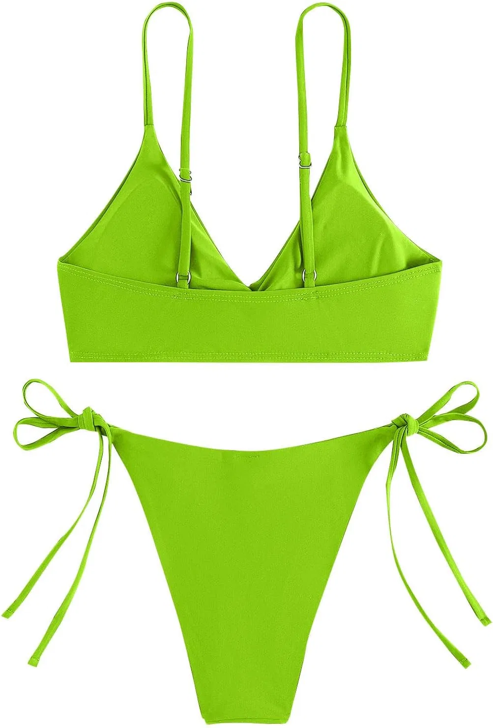 Женский бикини-сет с чашками push-up Bikini Sets for Women, Green — фото 3