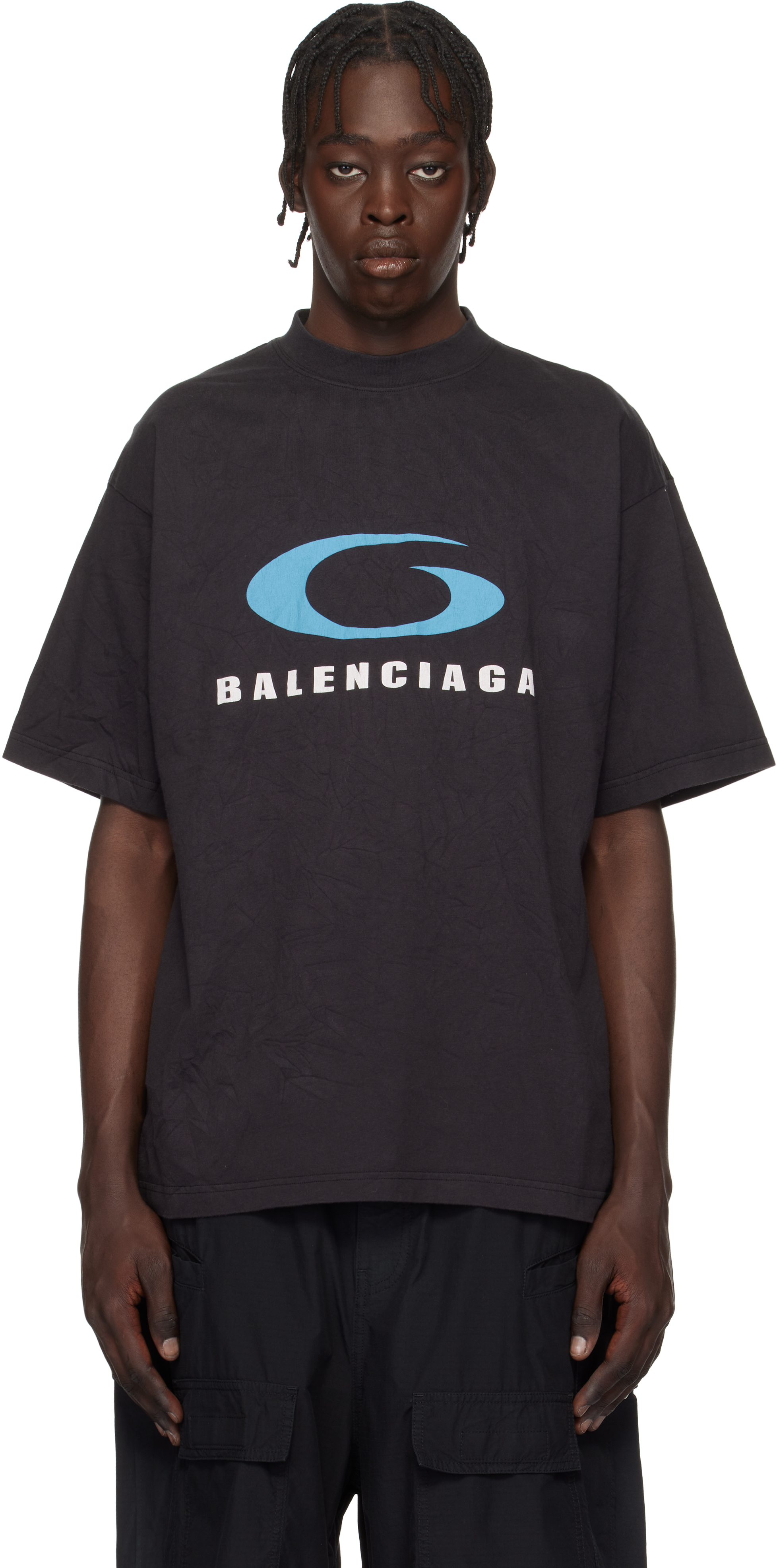 

Черная футболка Loop Sports Icon средней посадки Balenciaga