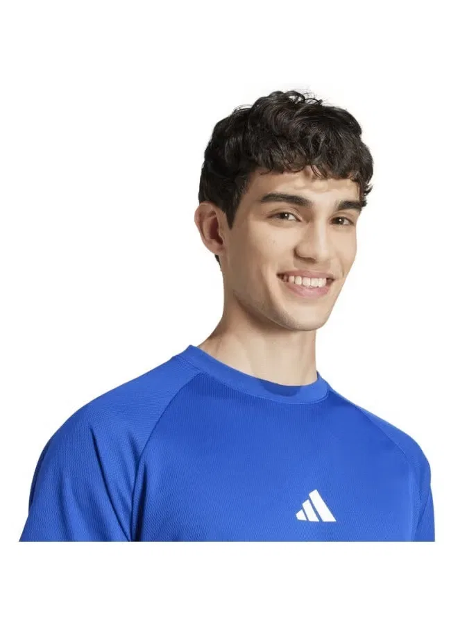 Футболка свободного кроя Seasonal Essentials US Sport Adidas, синяя — фото 4