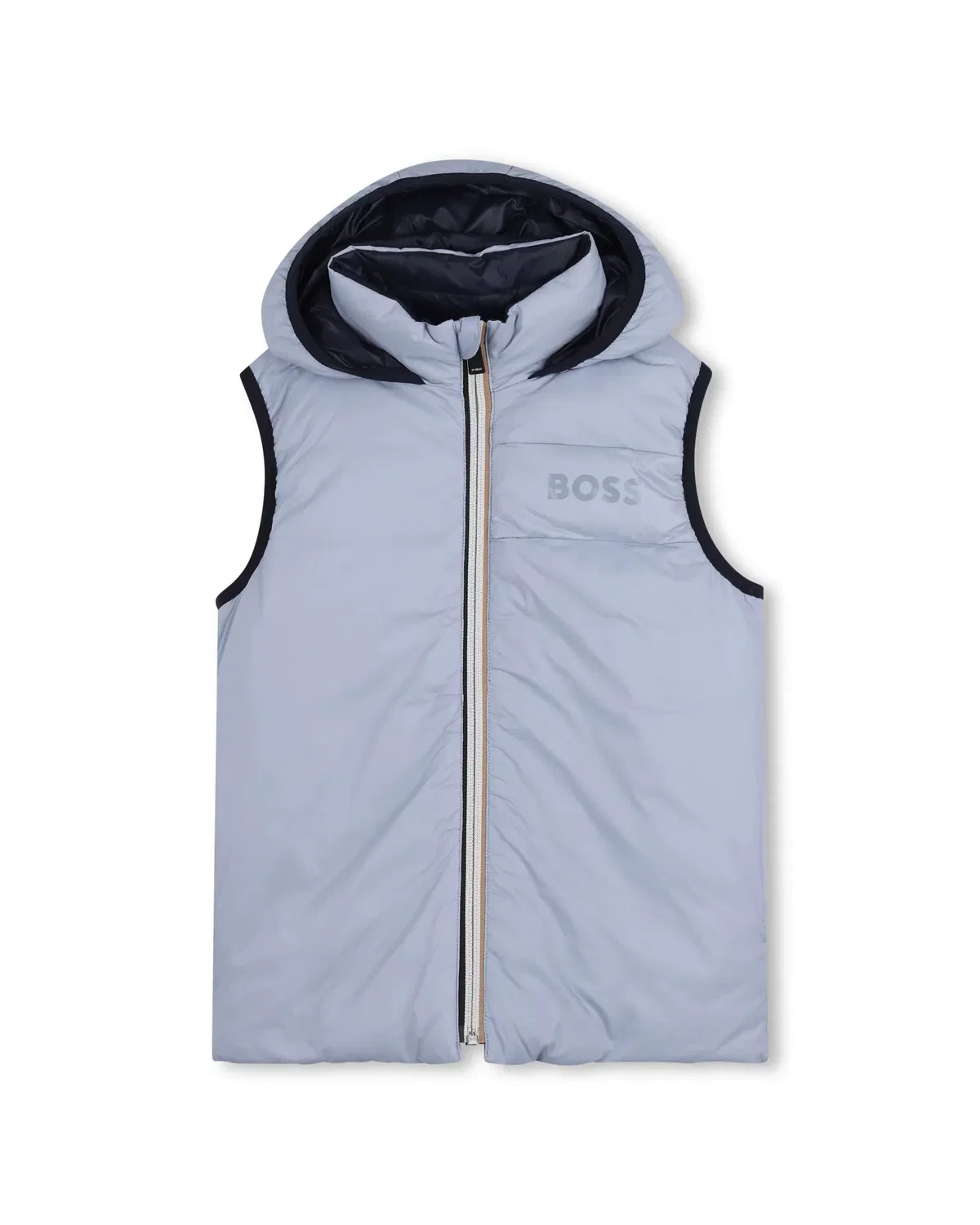 Детский жилет для мальчиков стеганый BOSS Kidswear, Azul Claro
