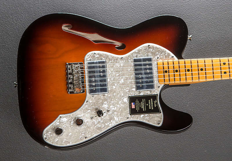 

American Vintage II 1972 Telecaster Thinline - 3 цвета Sunburst Fender American II Telecaster Thinline -