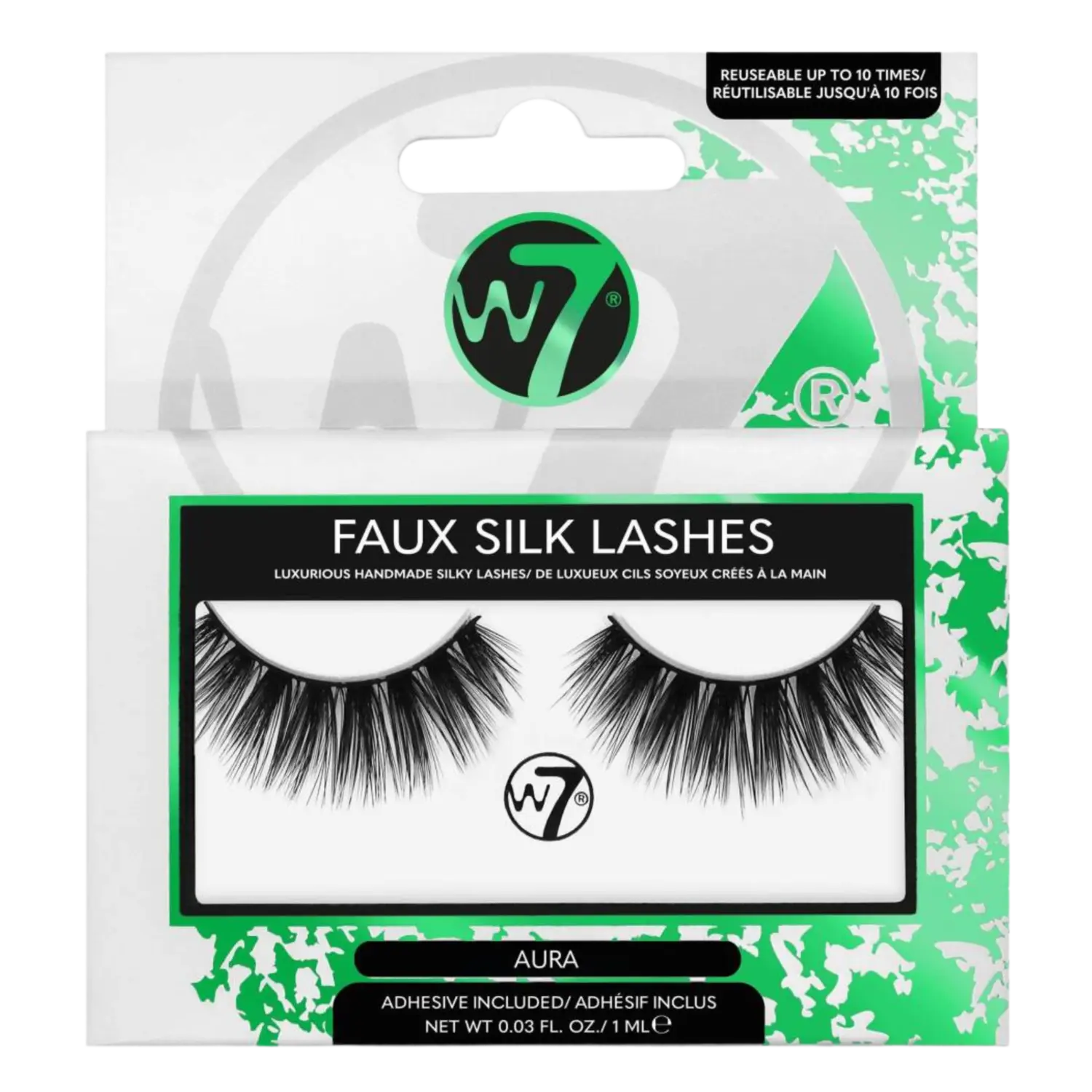 

W7 3D Faux Silk Накладные ресницы Aura, 2 шт/1 упаковка
