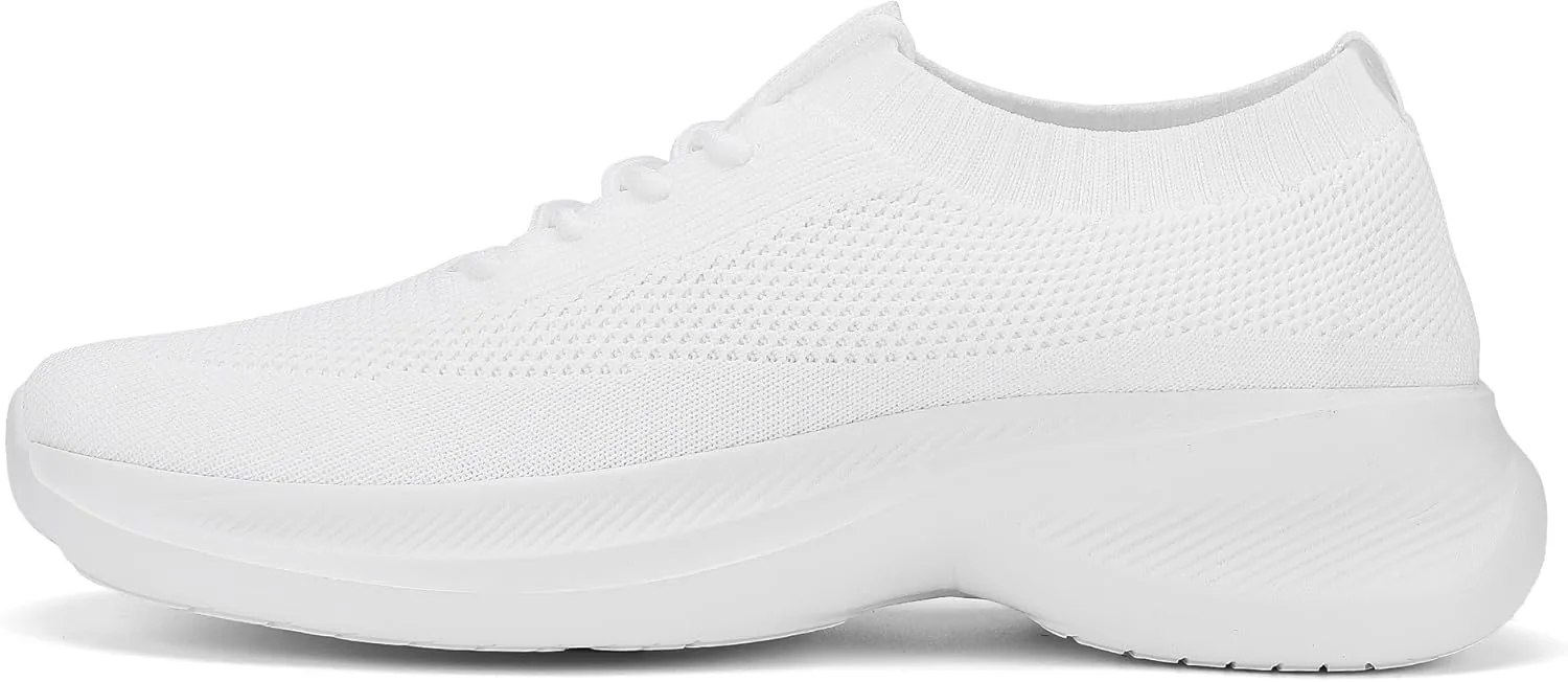 

Кроссовки Casbeam для мужчин, удобные, легкие, дышащие, для ходьбы, на шнуровке, с сетчатым верхом, для тренировок и повседневного спорта, белый