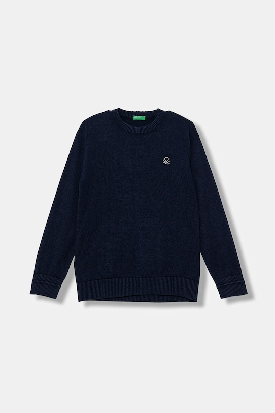 

Детский хлопковый свитер United Colors Of Benetton, темно-синий
