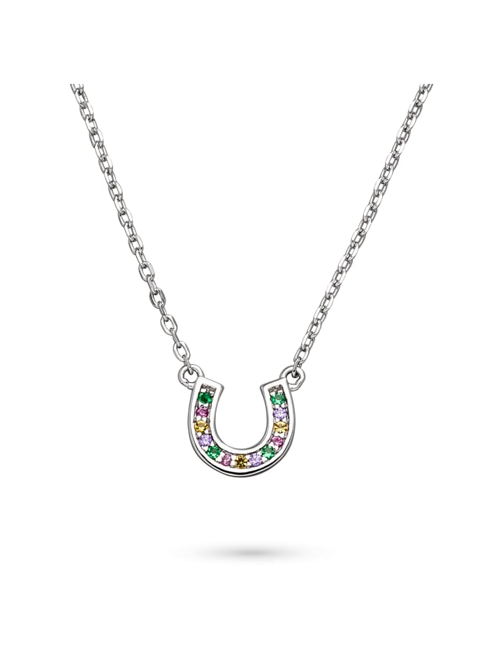 

s.Oliver Серебряное колье с радужной подковой из серебра