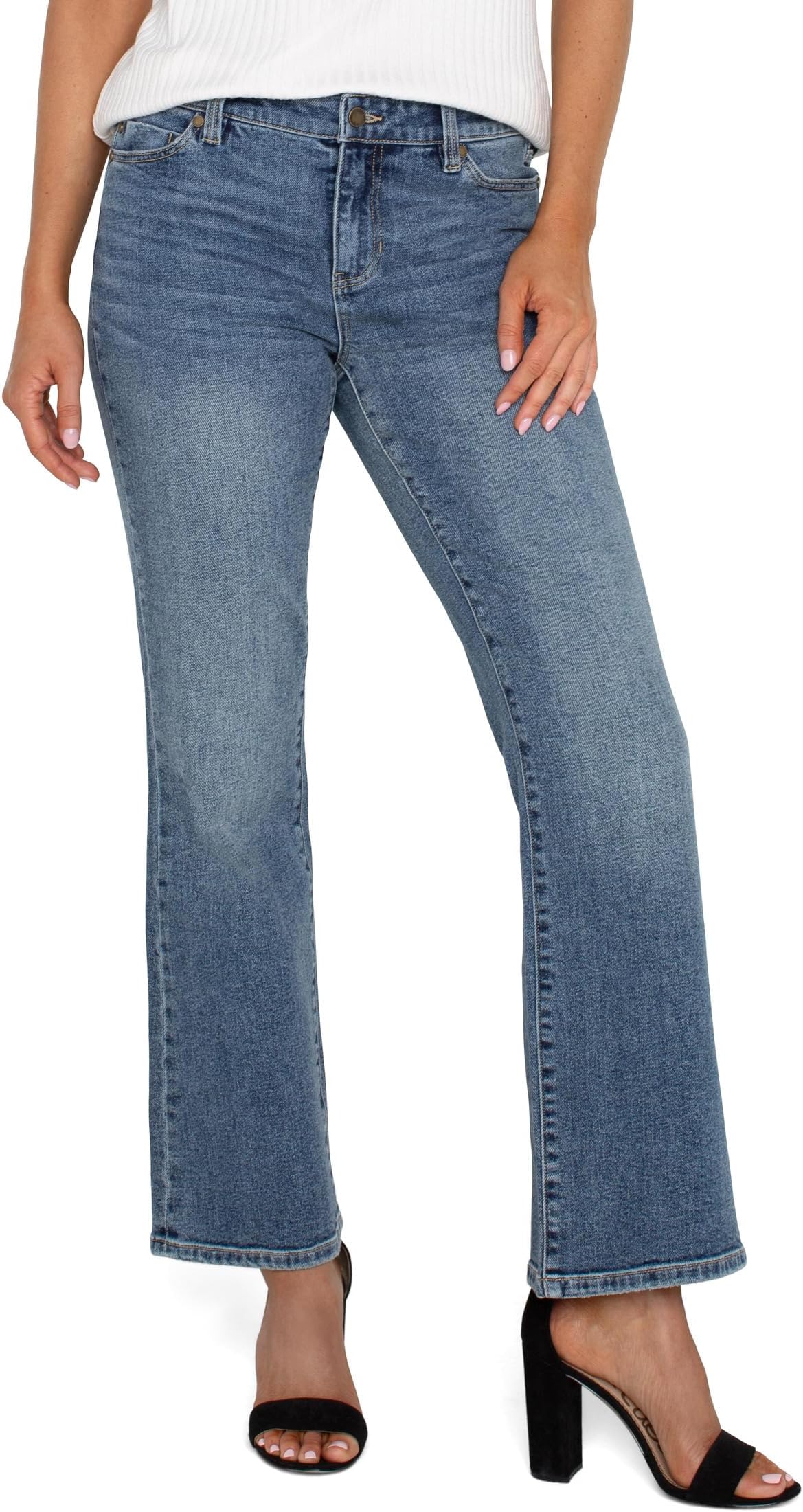

Джинсы Liverpool Los Angeles Lucy Mid-Rise Bootcut Vintage Denim, цвет Point Loma
