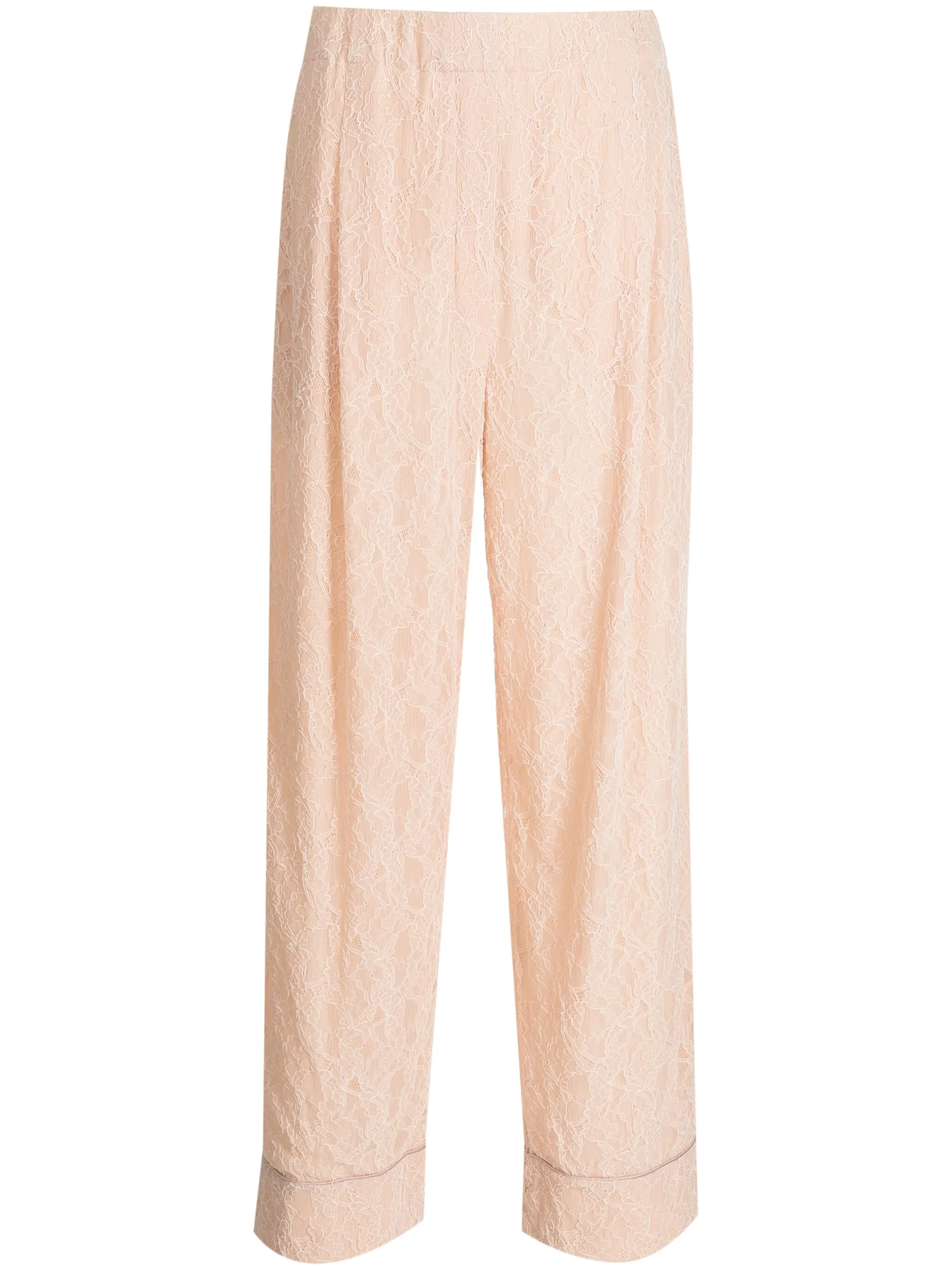 

Кружевные брюки широкого кроя Philosophy Di Lorenzo Serafini, бежевый
