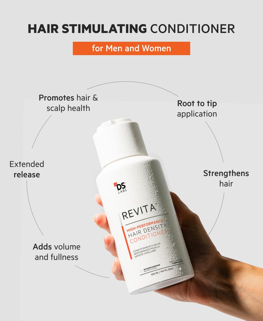 Сменный блок кондиционера для придания густоты волосам Revita High-Performance Hair Density Conditioner, 500 мл DS Laboratories — фото 3
