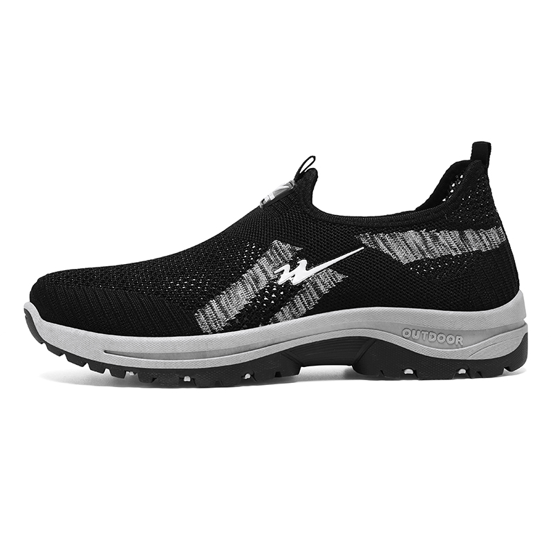 

DOUBLE STAR 88 Мужские повседневные кроссовки Flyknit черные, цвет Black
