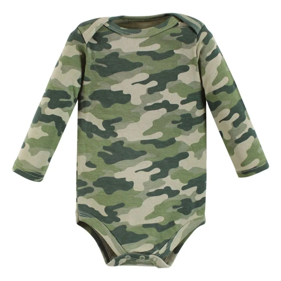 Хлопковые боди с длинными рукавами, комплект из 3 штук Hudson Baby, Animal Adventure 3-Pack — фото 3