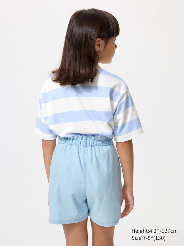 Шорты Easy из шамбре Uniqlo, 62 blue — фото 2