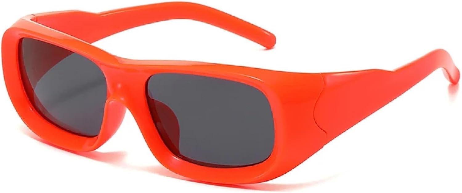 

Ретро-солнцезащитные очки конфетных цветов для женщин, модные, для спорта на открытом воздухе, зеркальные, с защитой от УФ-излучения UV400, для мужчин в стиле панк TVTBBVV, Orange Red Gray