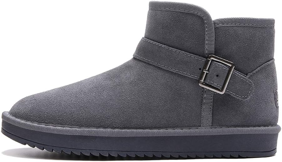 

Ботинки зимние мужские и женские с меховой подкладкой, утепленные, водонепроницаемые, для улицы, противоскользящие Asifn, серый