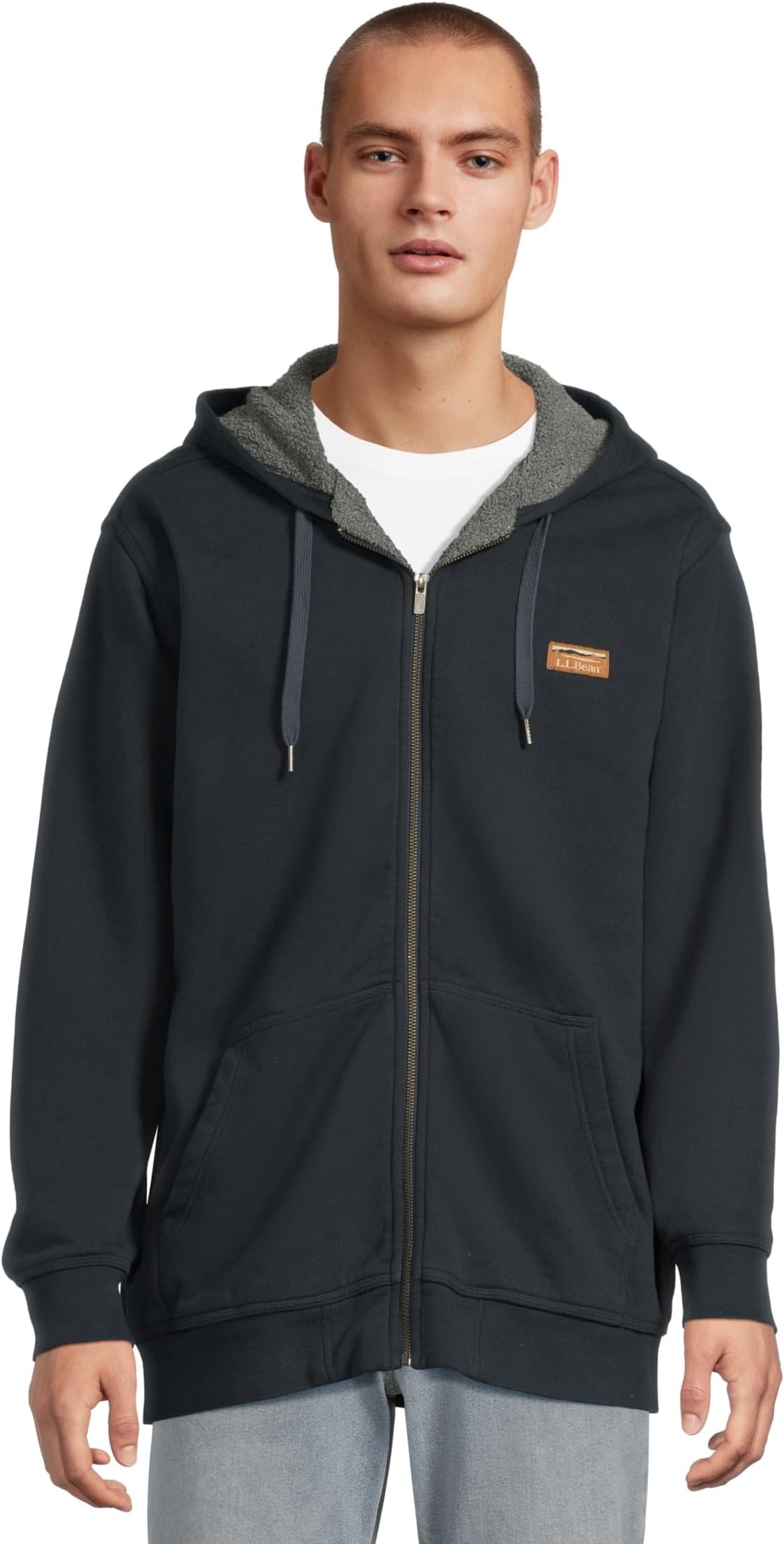 

Мужская толстовка Katahdin Iron Works с капюшоном, флисовая подкладка, высокая L.L.Bean, Navy