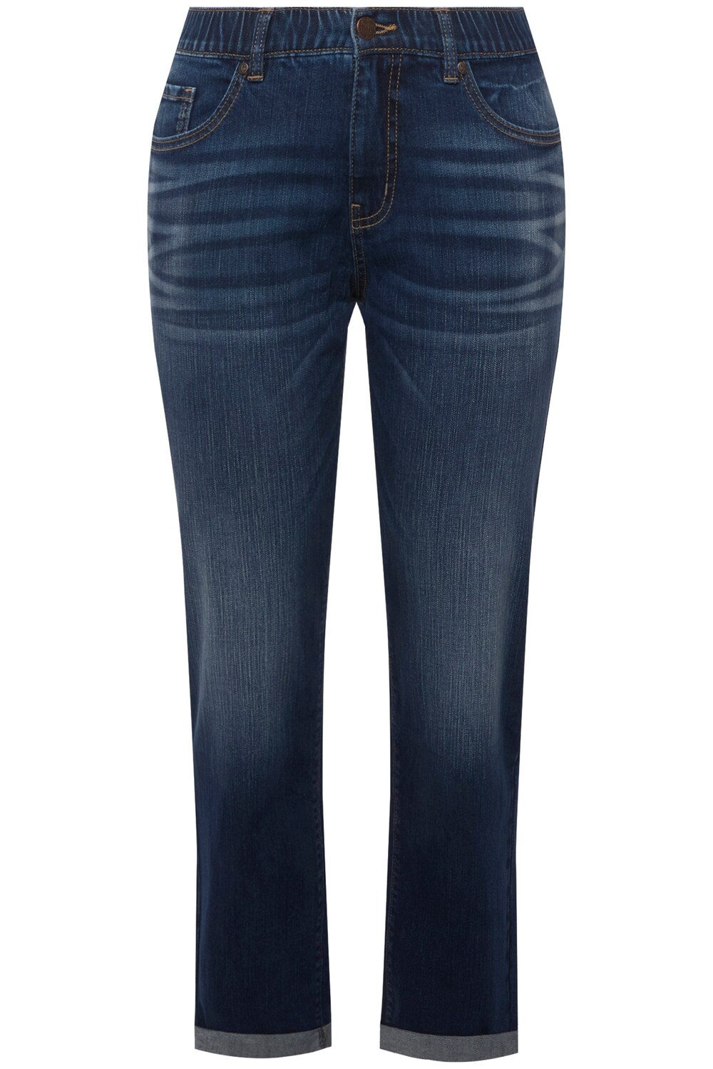 

Ulla Popken Джинсы синего денима, темно-синие, Slim fit