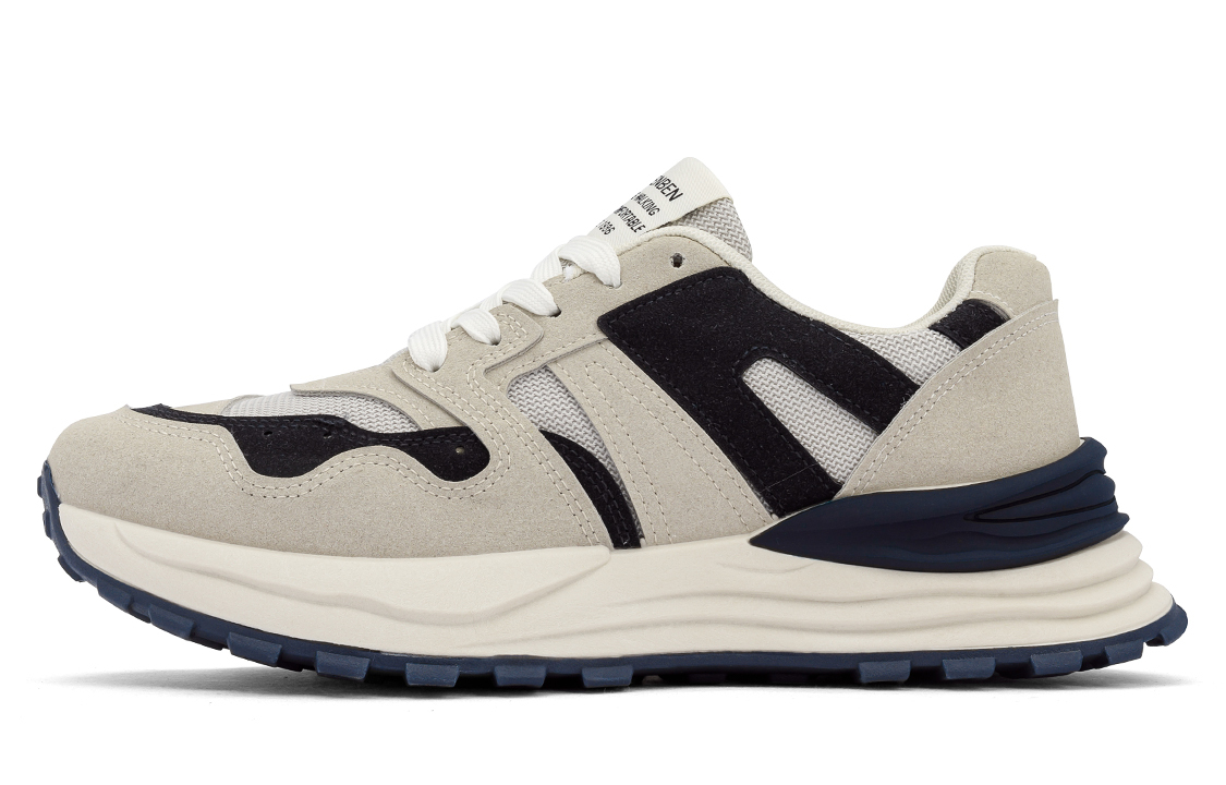 

Кроссовки RENBEN Lifestyle Shoes Men Low-top, серый/синий