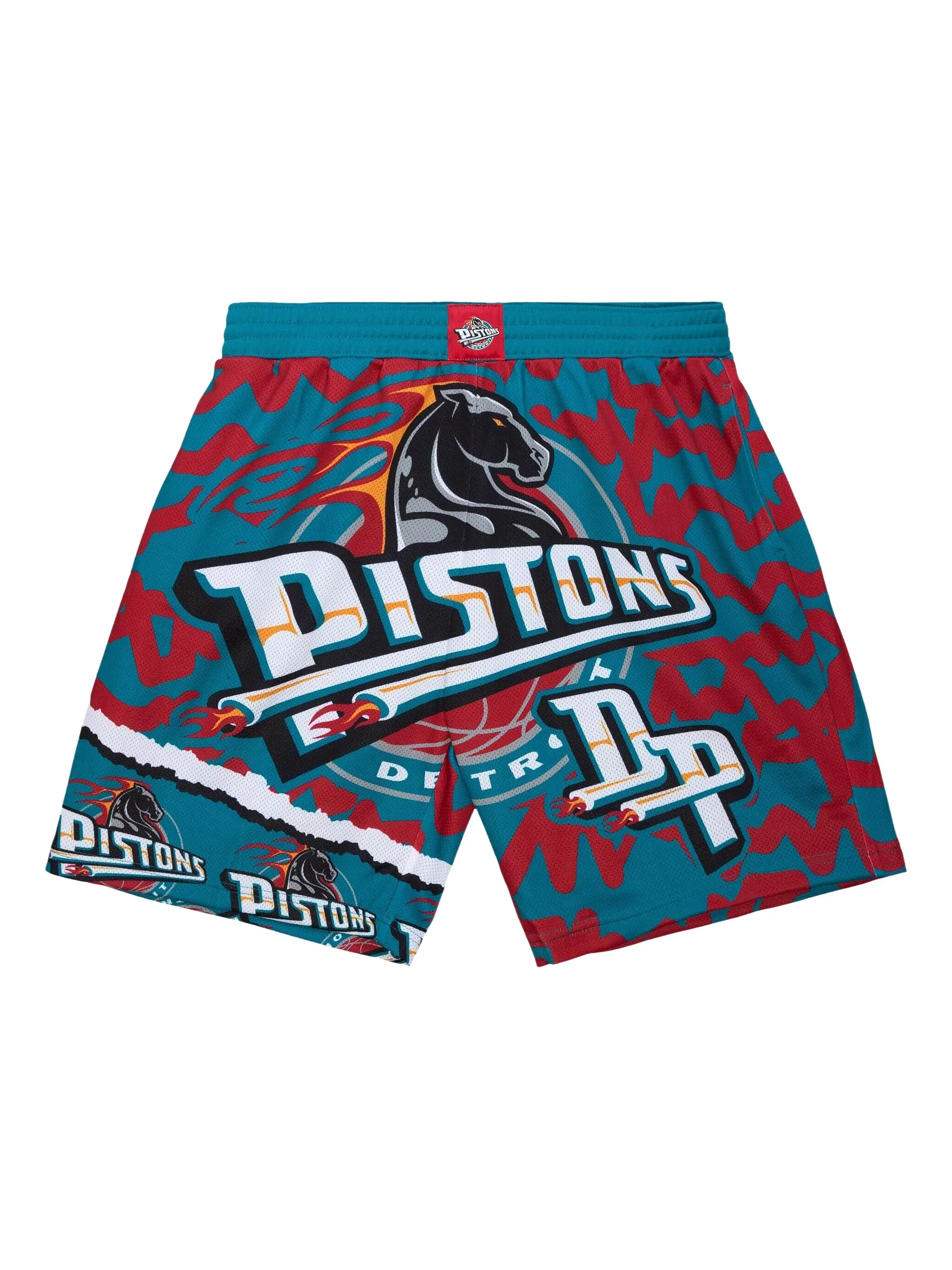 

Шорты Detroit Pistons Jumbotron 2.0 Sublimated из коллаборации с NBA Mitchell & Ness, синий