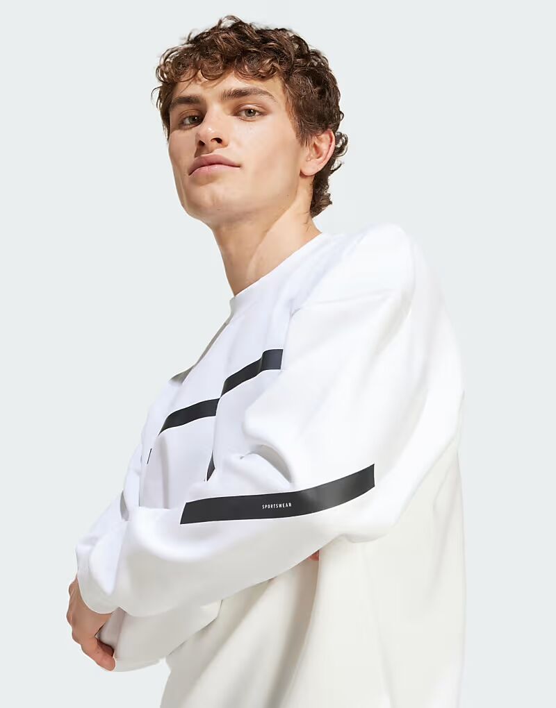 Толстовка Adidas Originals zne белого цвета Adidas Performance — фото 4