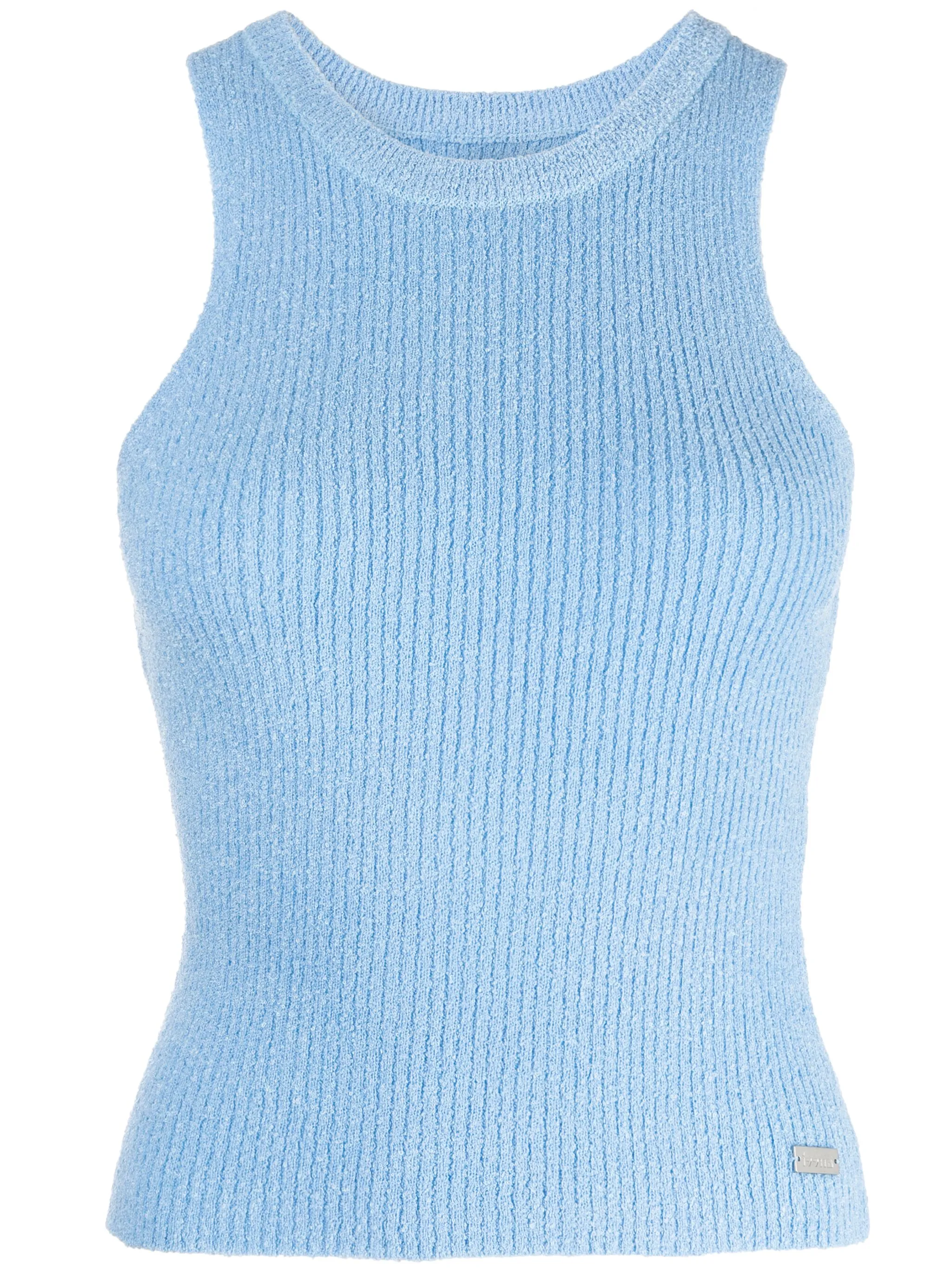 

Топ в рубчик с логотипом Izzue, синий