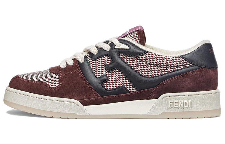 

Кроссовки Fendi Match Skate, темно-коричневый/белый