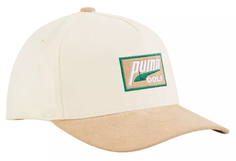 

Замшевая контрастная кепка для гольфа Puma, цвет White Glow/Alabaster