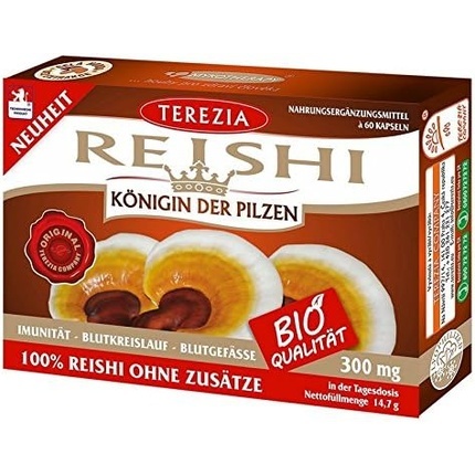 

TEREZIA Bio Reishi 300 мг жизненно важная грибная добавка 60 натуральных капсул