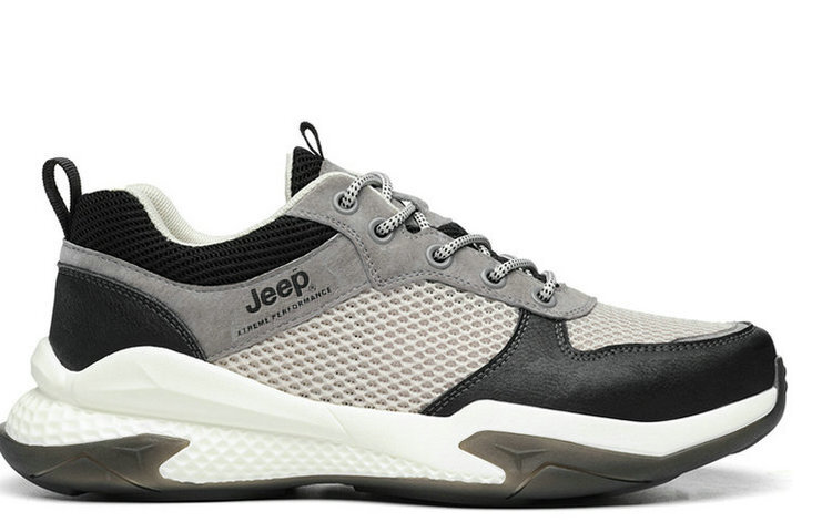 Кроссовки Jeep Casual Shoes Men Low-Top Black/Gray White — фото 2