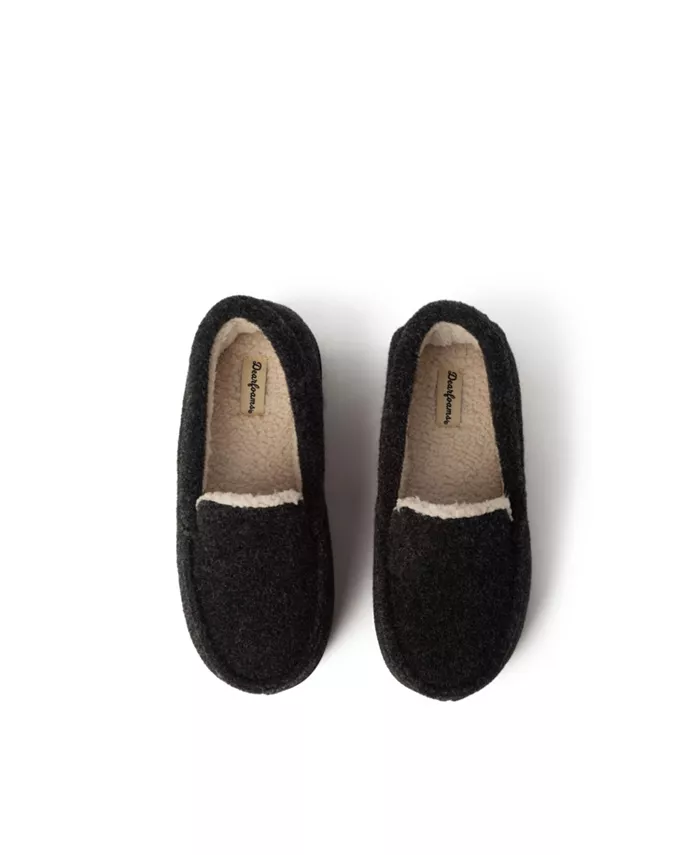 Детские домашние тапочки-мокасины Amari Dearfoams, черный — фото 2