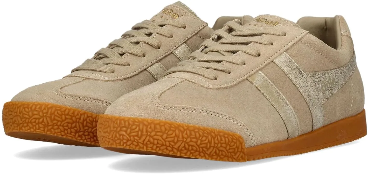 Кроссовки Gola Unisex Harrier Mirror Trainers, цвет пепельный/золотой/коричневый — фото 2