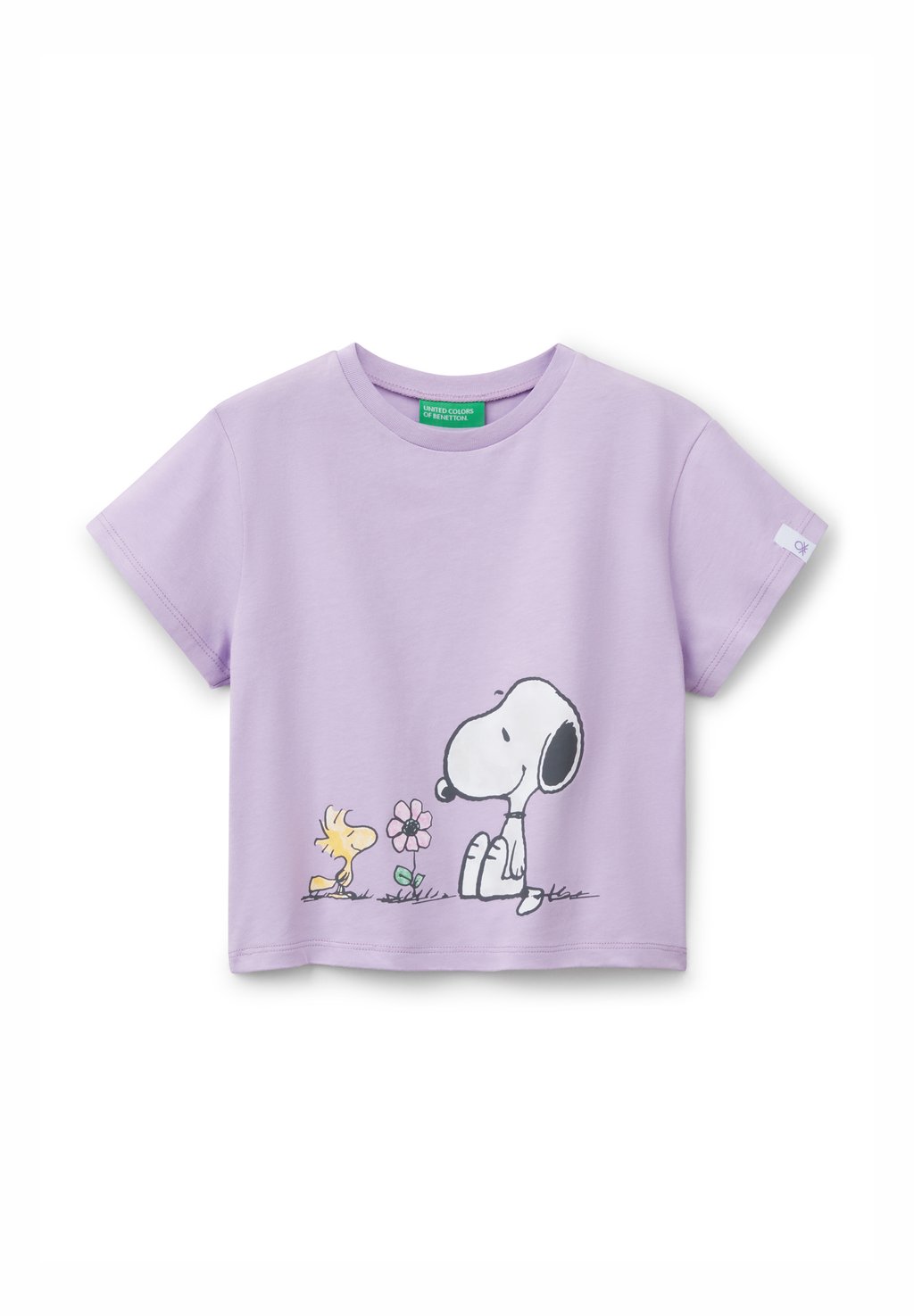 

Футболка с принтом United Colors of Benetton, сиреневый