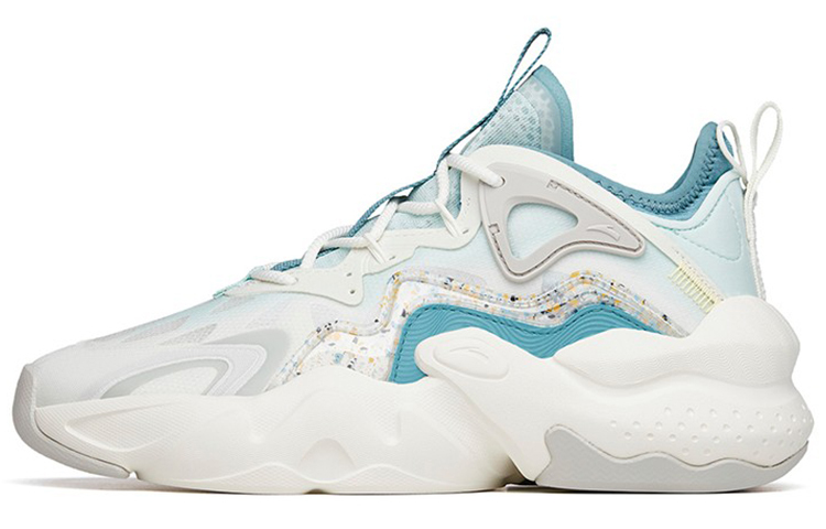 

ANTA Bastard Lifestyle Shoes Men Low-top Ivory White/ice Powder Blue/silk Blue-green