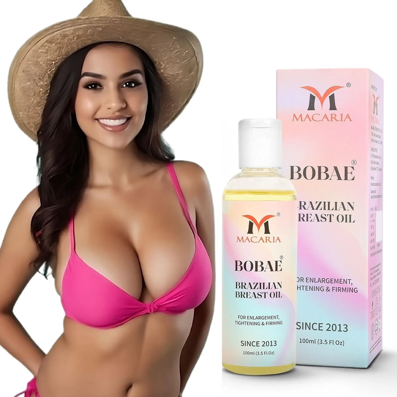 Масло для груди Bobae Brazilian Bust Oil Macaria 100 мл