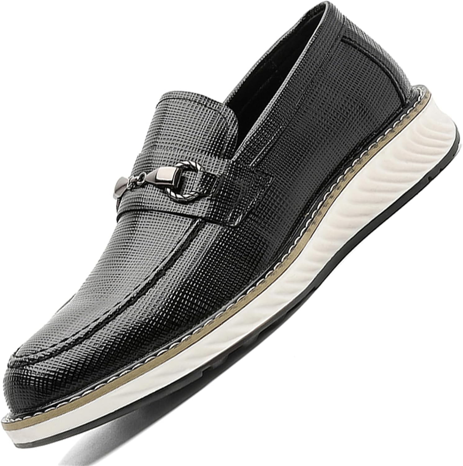 

Мужские повседневные слипоны GEZYKAO, туфли-лоферы для делового стиля, формальные лоферы для мужчин, черный