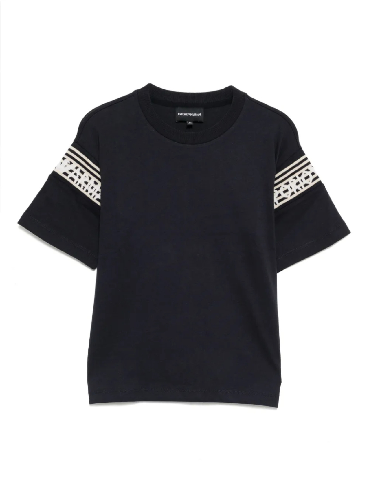 

Футболка с круглым вырезом Emporio Armani Kids, синий