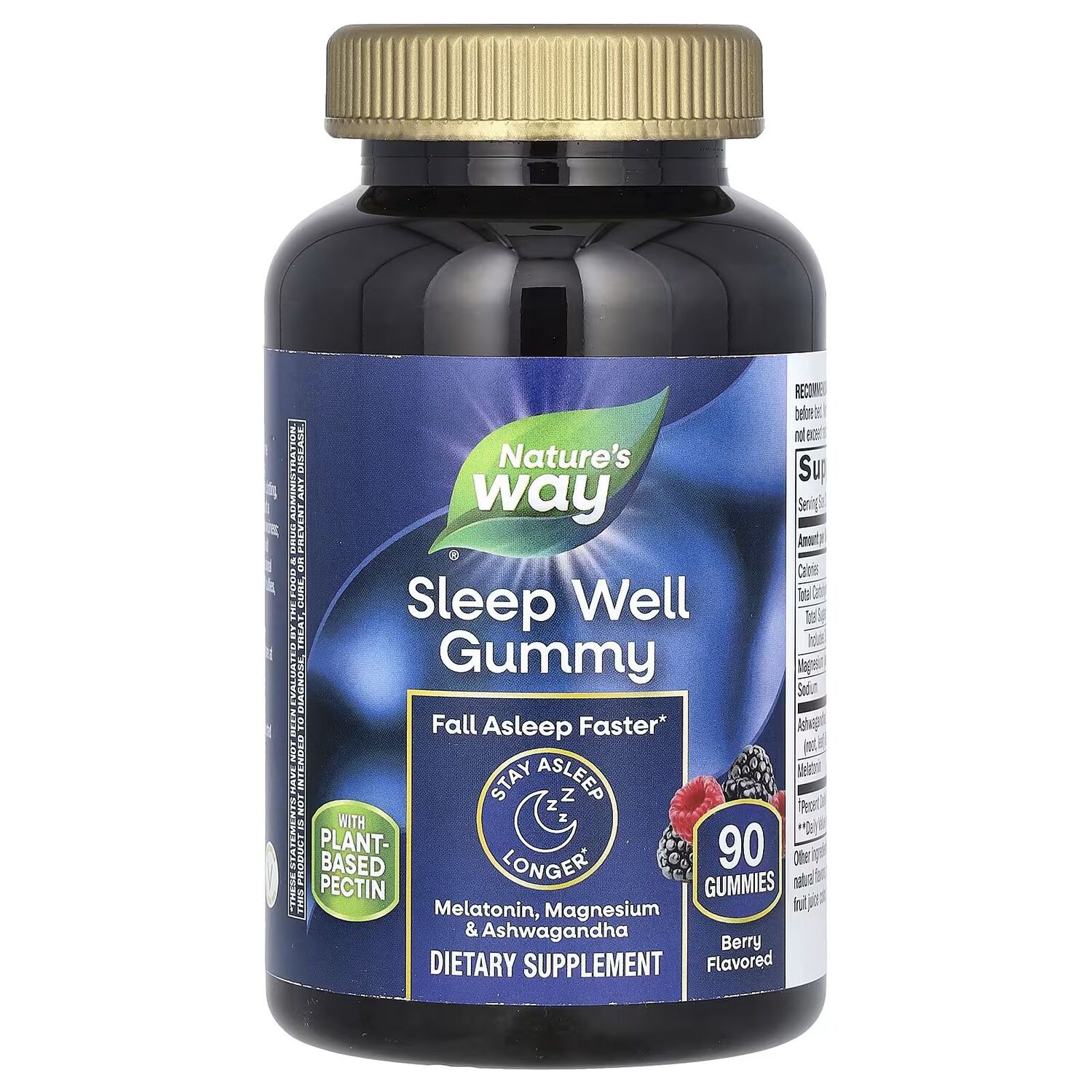 

Жевательные конфеты для сна, ягоды, 90 жевательных конфет Nature'S Way