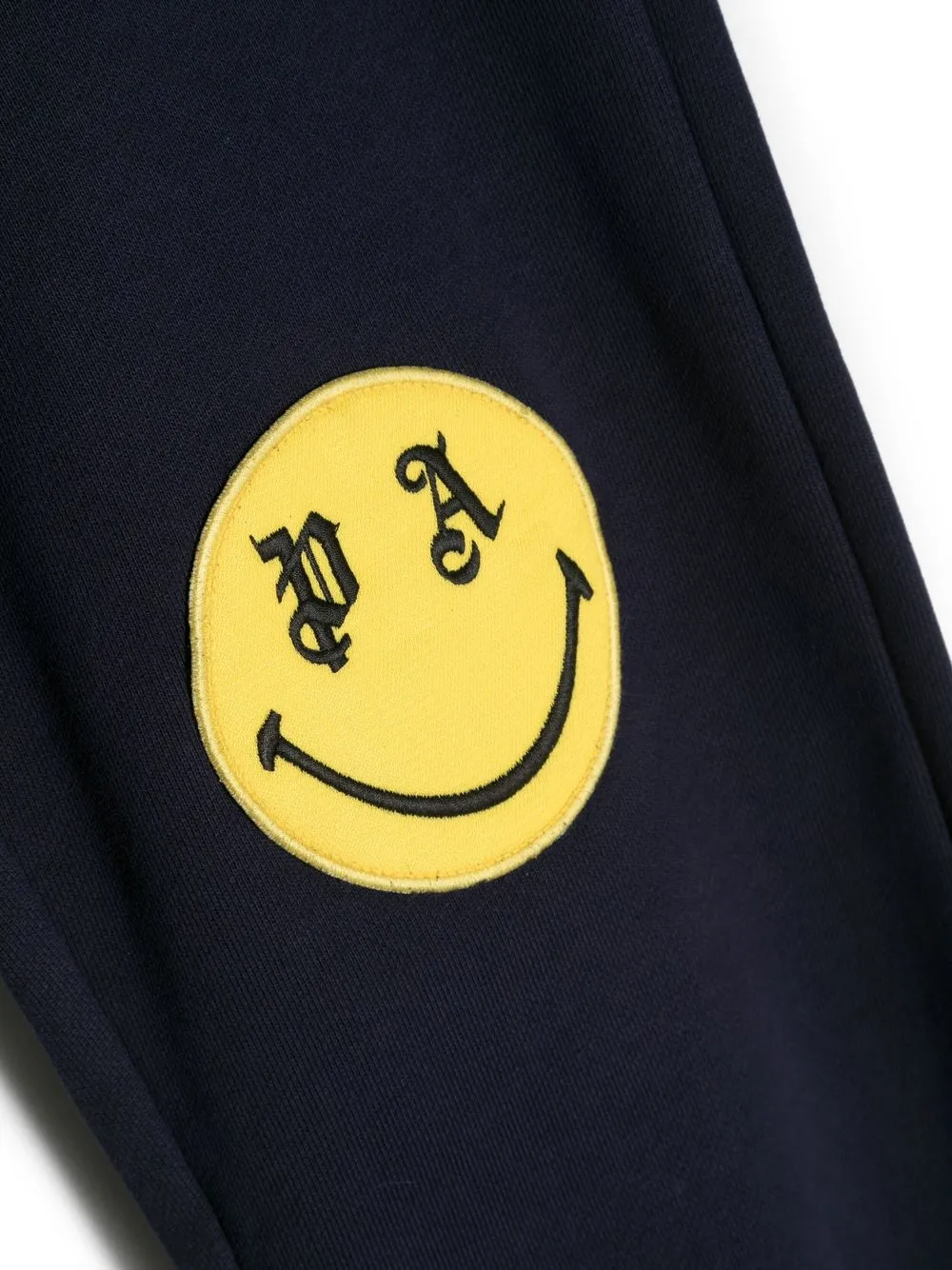 Спортивные брюки с принтом Smiley Palm Angels Kids, синий — фото 3