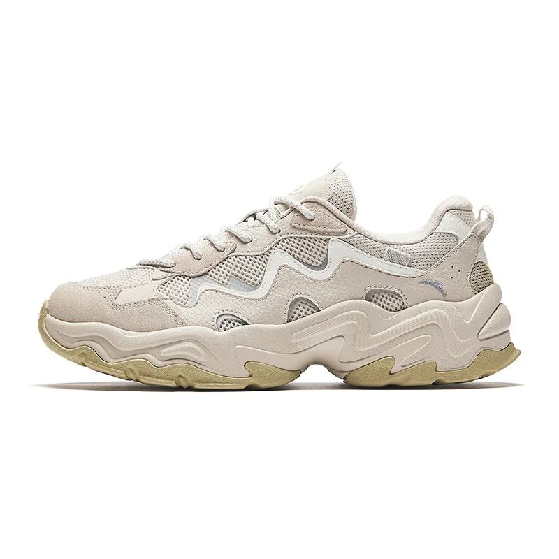 ANTA Starlight 2 Cushioning Slip Resistant Abrasion Resistant Breathable низкие массивные кроссовки мужские Ivory White