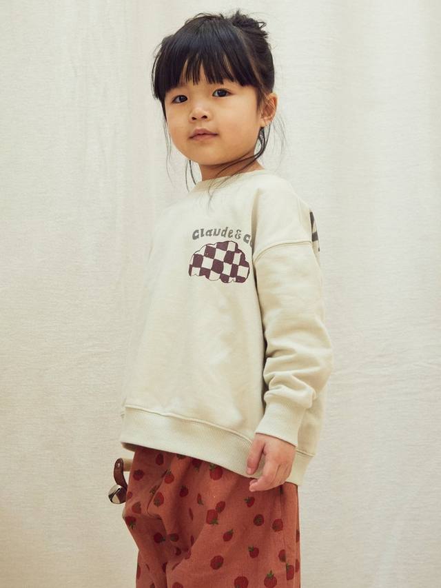 

Толстовка baby above clouds из органического хлопка Claude & Co, экрю