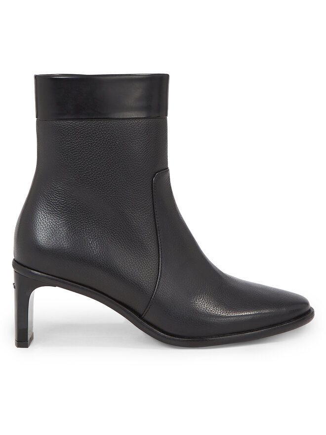 Ботильоны на блочном каблуке Curved Stil Ankle Boot 55 Calvin Klein, черный