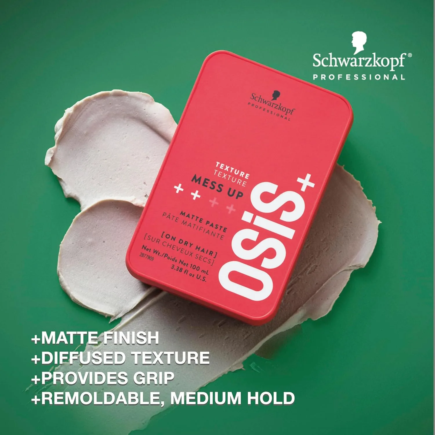 OSiS+ Mess Up - Матовая паста для укладки средней степени фиксации и гибкости. — фото 2